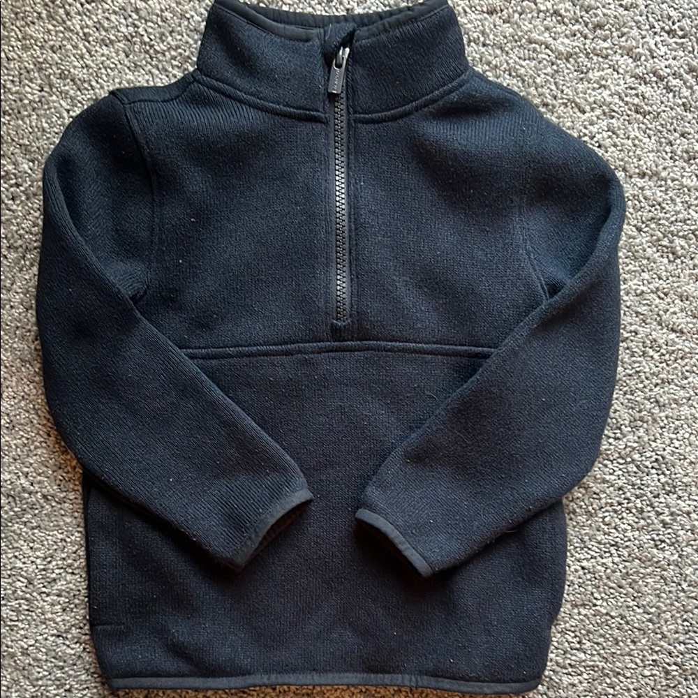 Old Navy Charcoal Quarter-Zip Fleece Pullover